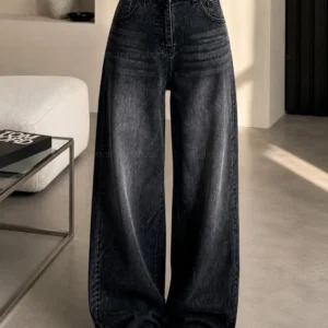 Women’s High Waist Baggy Wide Leg Jeans