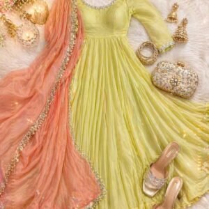 Luxury Festive Anarkali Gown Collection with Dupatta